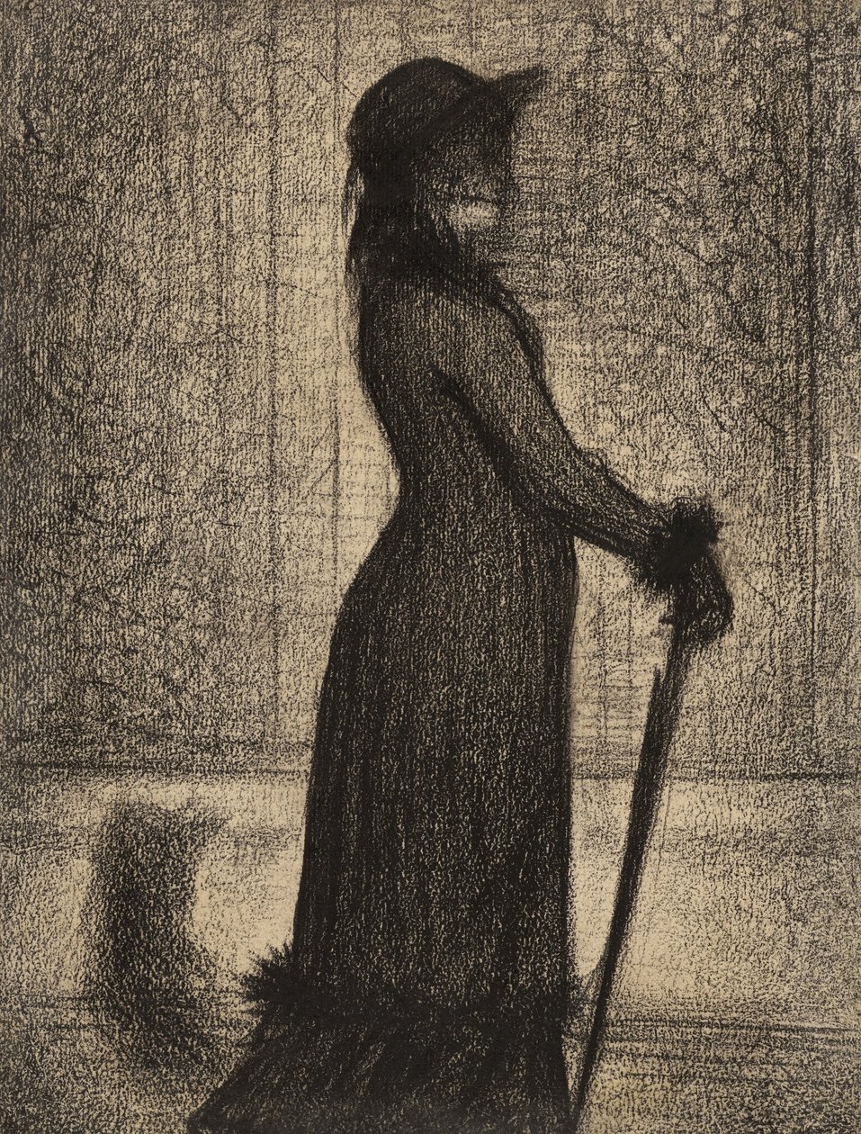 Kvinne som rusler av Georges Seurat