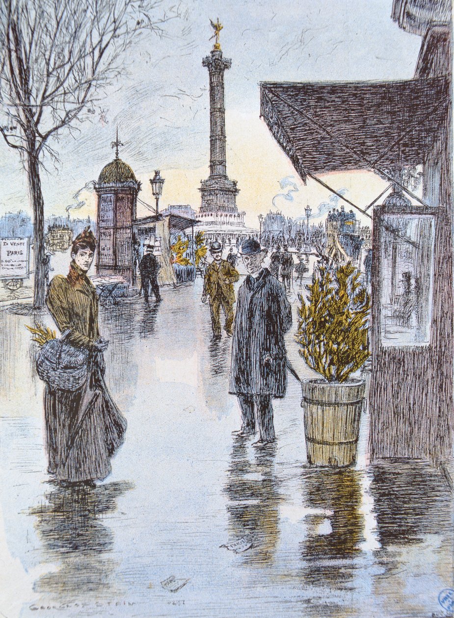 Place de la Bastille, Paris av Georges Stein