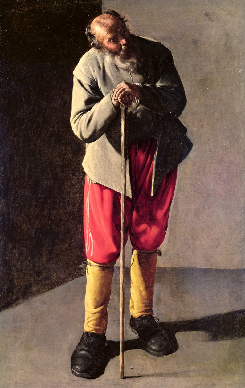 Gammel mann, ca. 1618-19 av Georges de La Tour
