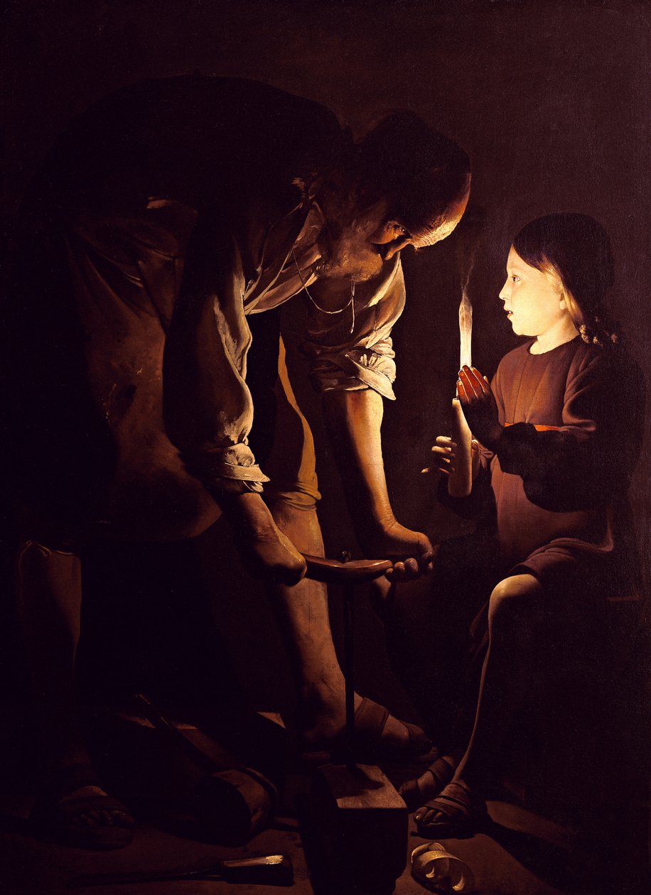 St. Joseph, snekkeren, ca. 1640 av Georges de La Tour