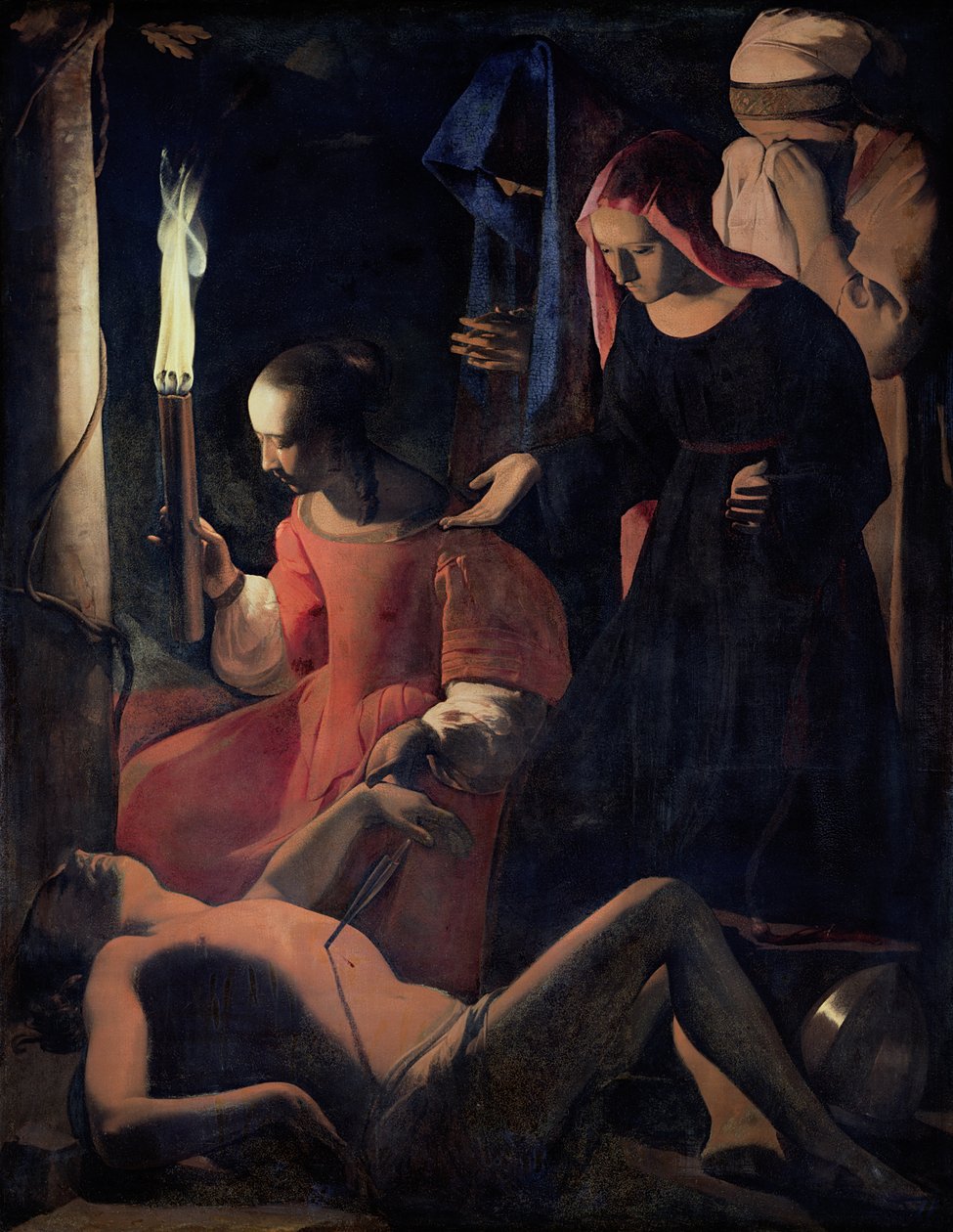 St. Sebastian Tended av St. Irene av Georges de La Tour