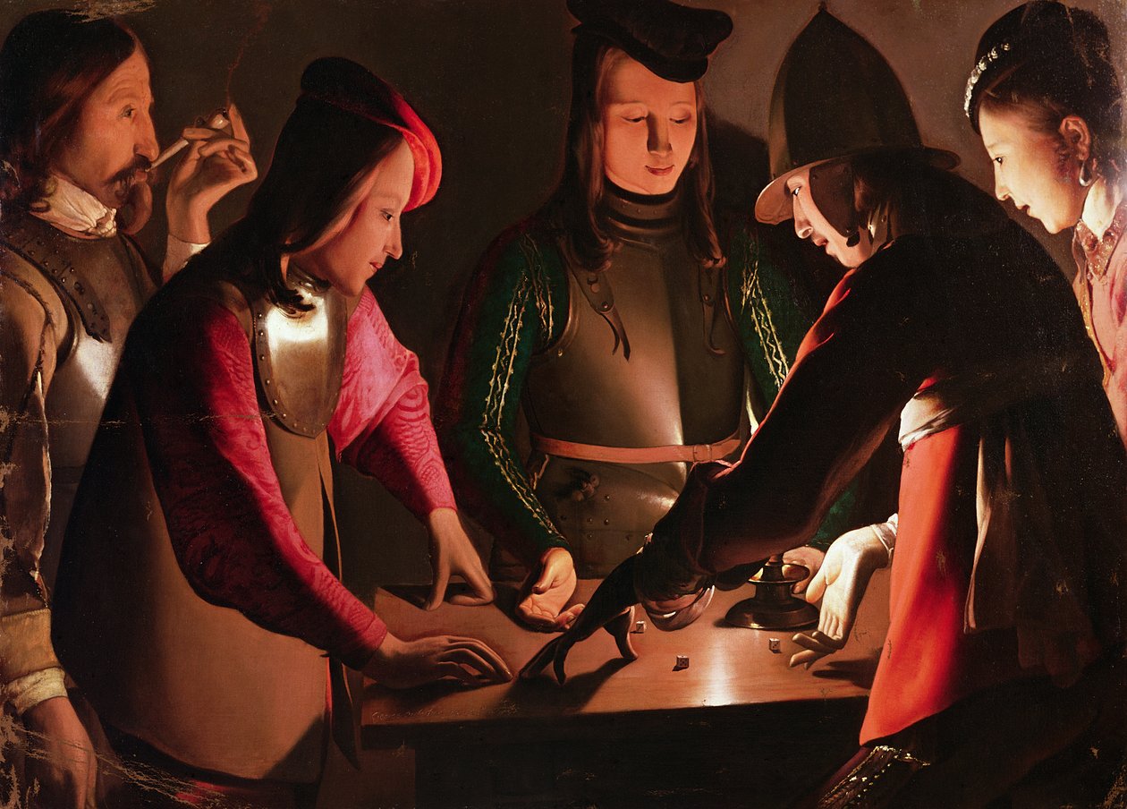 Terningspillerne av Georges de La Tour