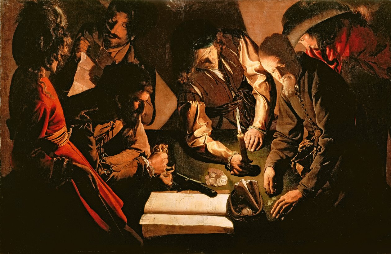 Betaling av skatter, c.1620 av Georges de La Tour