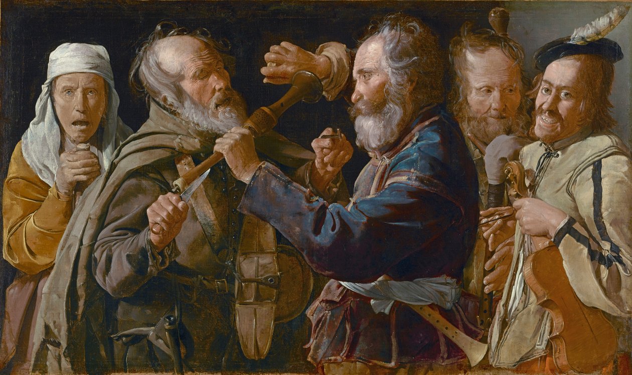 Tiggernes slagsmål, ca. 1625-30 av Georges de La Tour