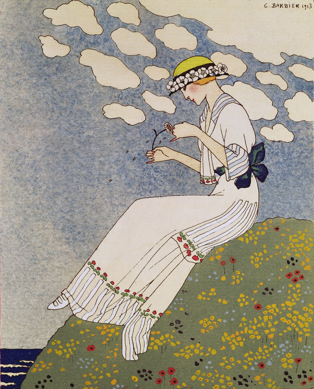 Ikke si noe, fra Gazette du Bon Ton No.10 av Georges (after) Barbier