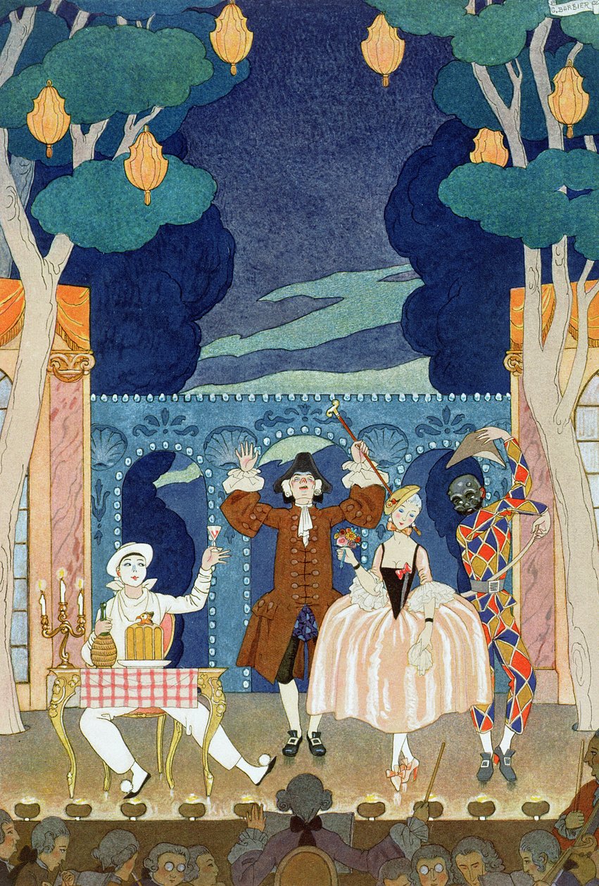 Pantomime Stage, illustrasjon for 