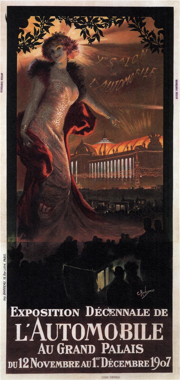 Decennial Automobile Exhibition på Grand Palais, 1907 av Georges Antoine Rochegrosse