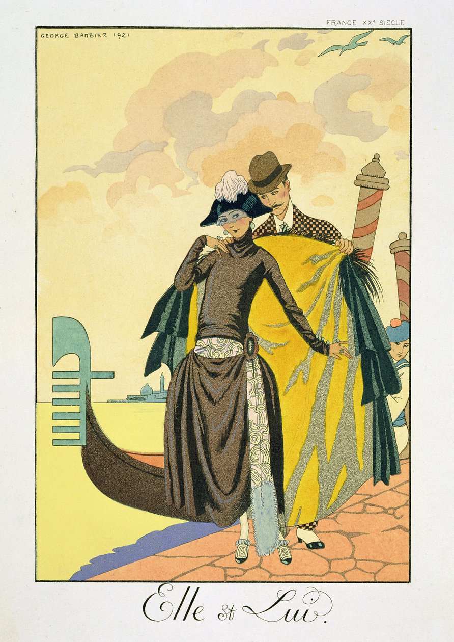 Henne og Ham av Georges Barbier