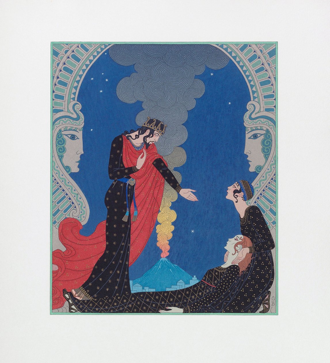 Empedokles, antatt Gud. Empedokles, antatt Gud av Georges Barbier