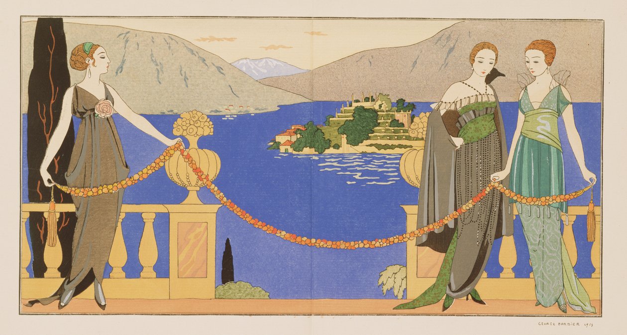 Isola Bella, aftenkjoler designet av Redfern, plate 57 fra 