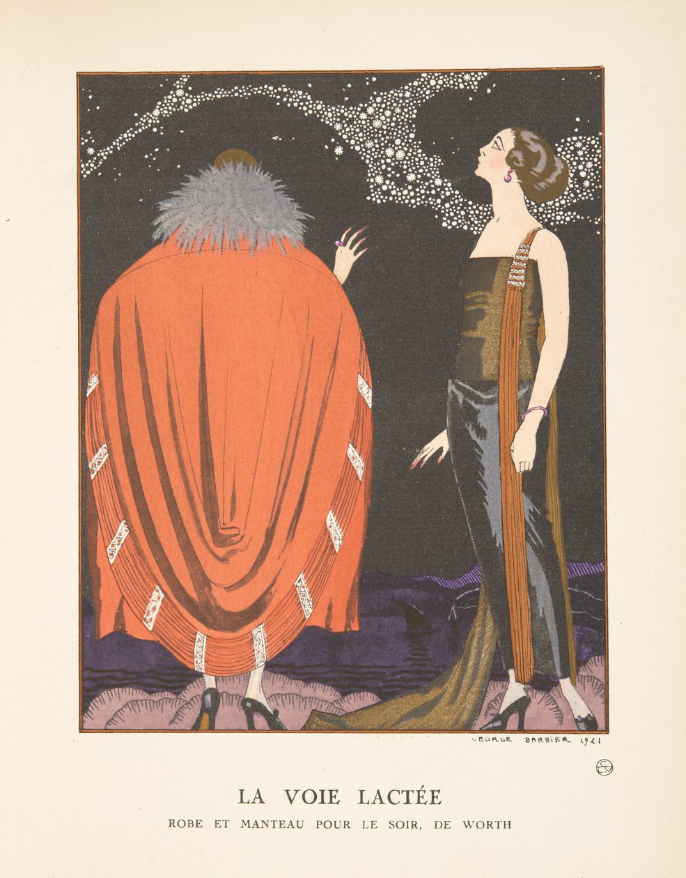 Melkeveien, fra en samling moteplater av Georges Barbier