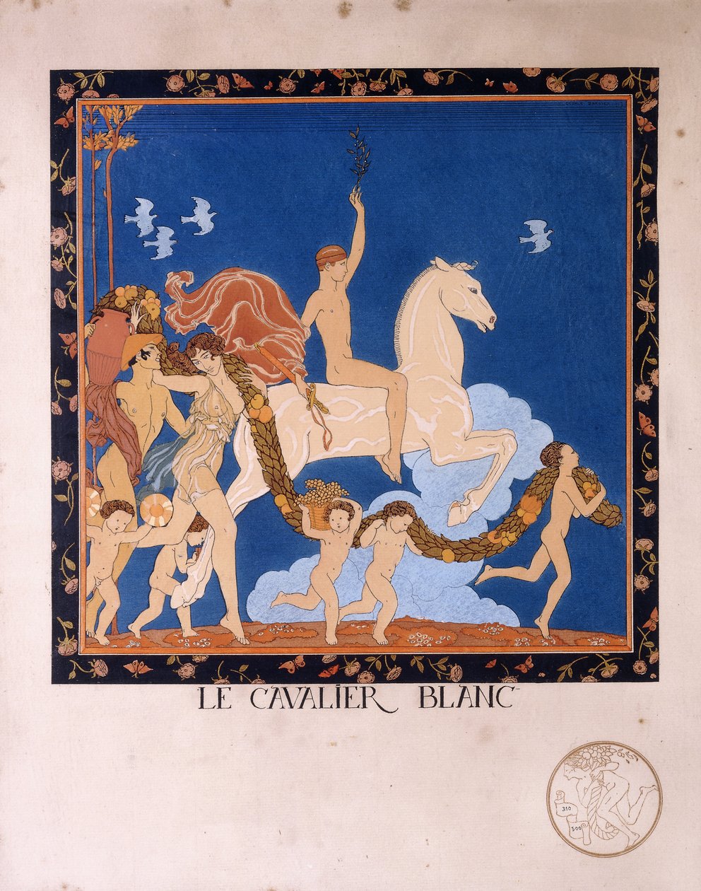 Den hvite rytteren av Georges Barbier
