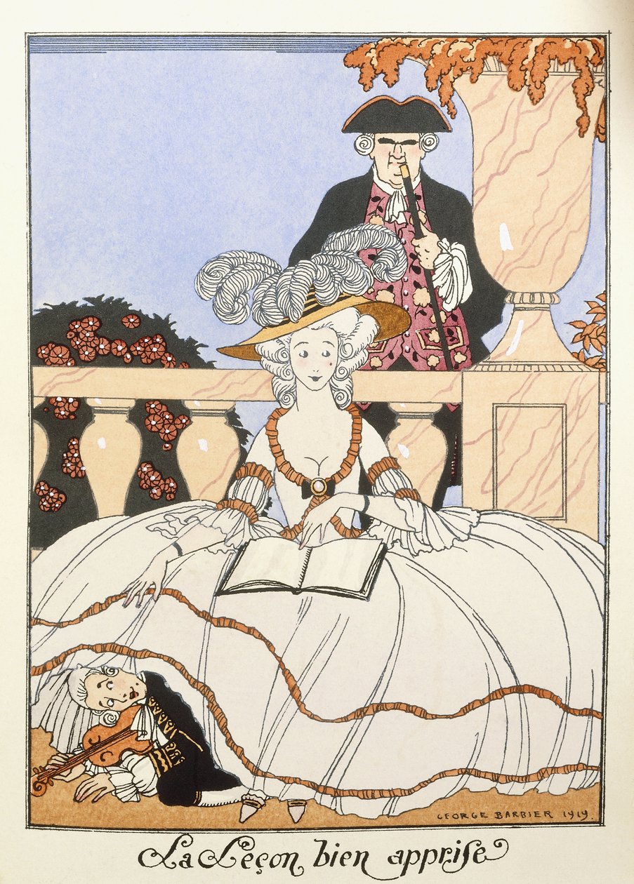 Leksjonen godt lært av Georges Barbier