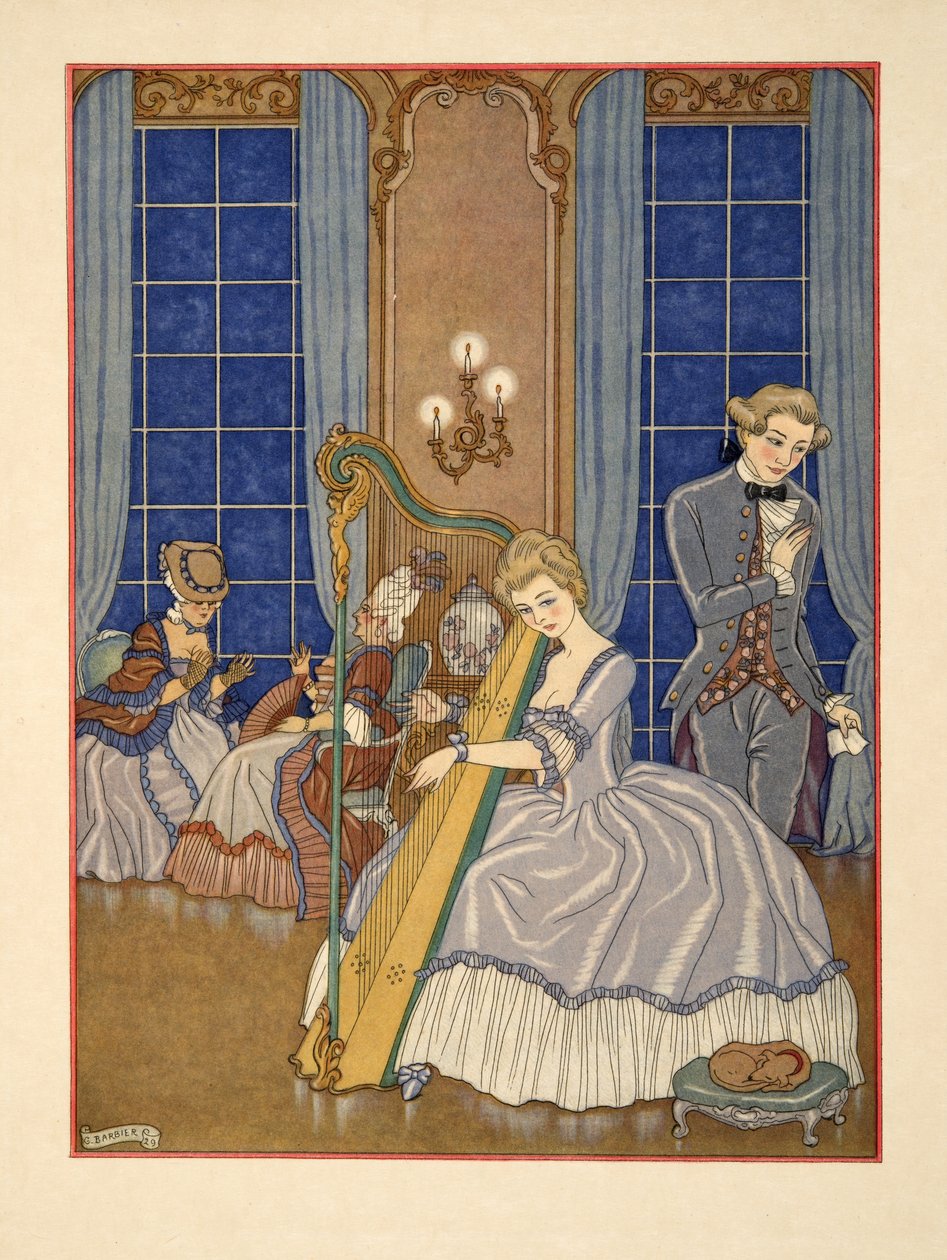 Valmont Seducing his Victim, illustrasjon fra 