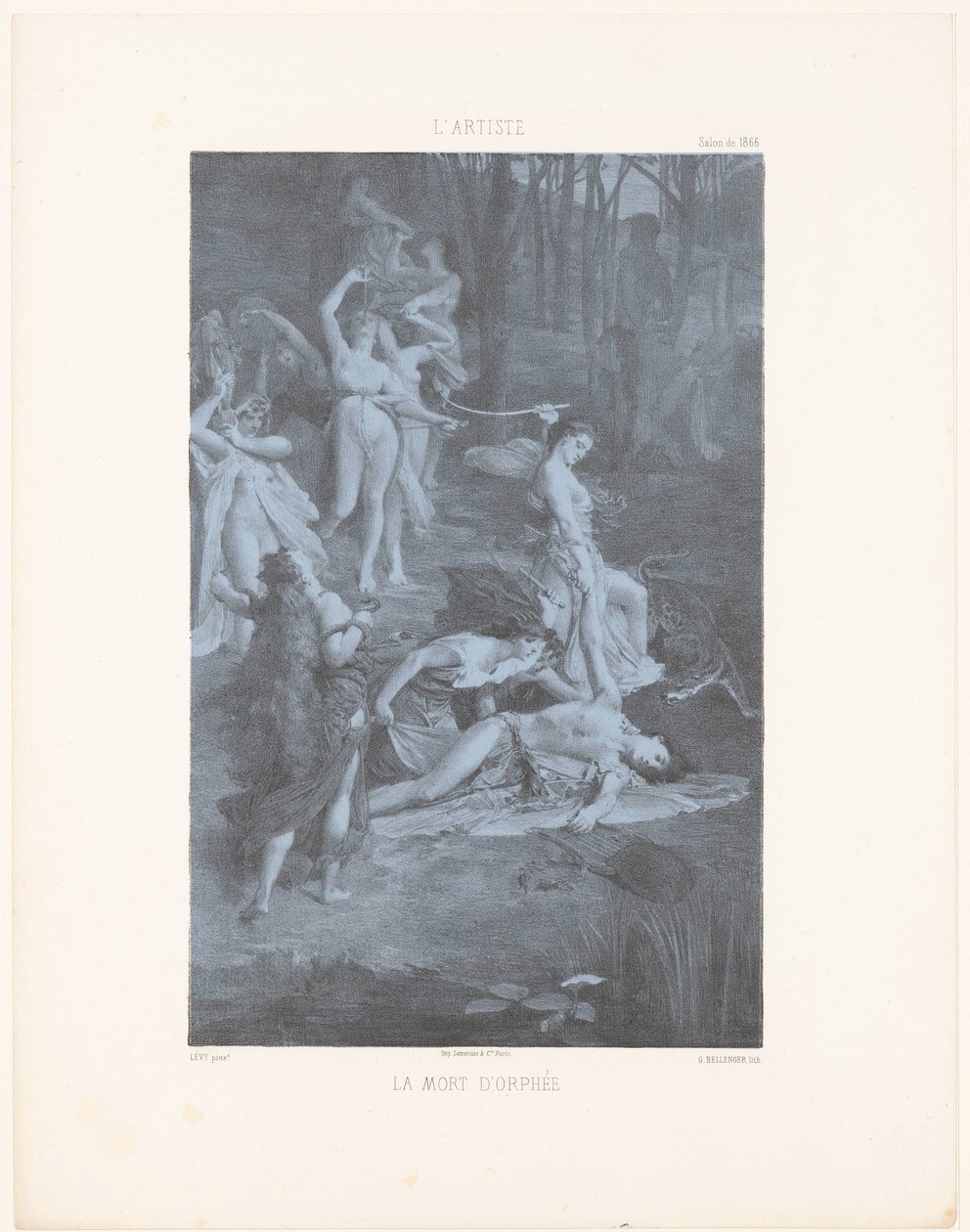 Orpheus blir drept av Bacchantes La mort d