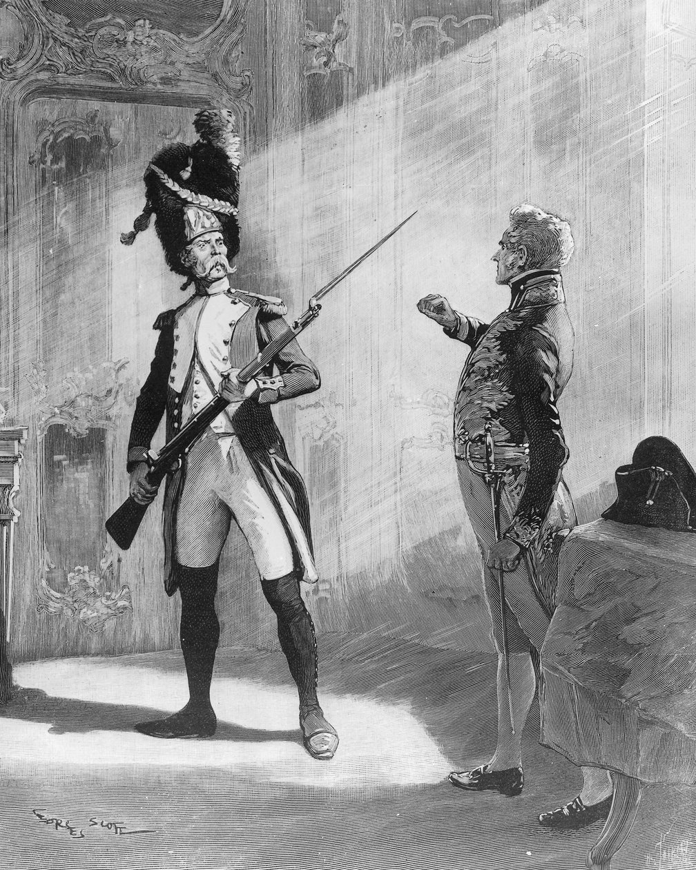 Flambeau og Klemens von Metternich, illustrasjon til stykket "L