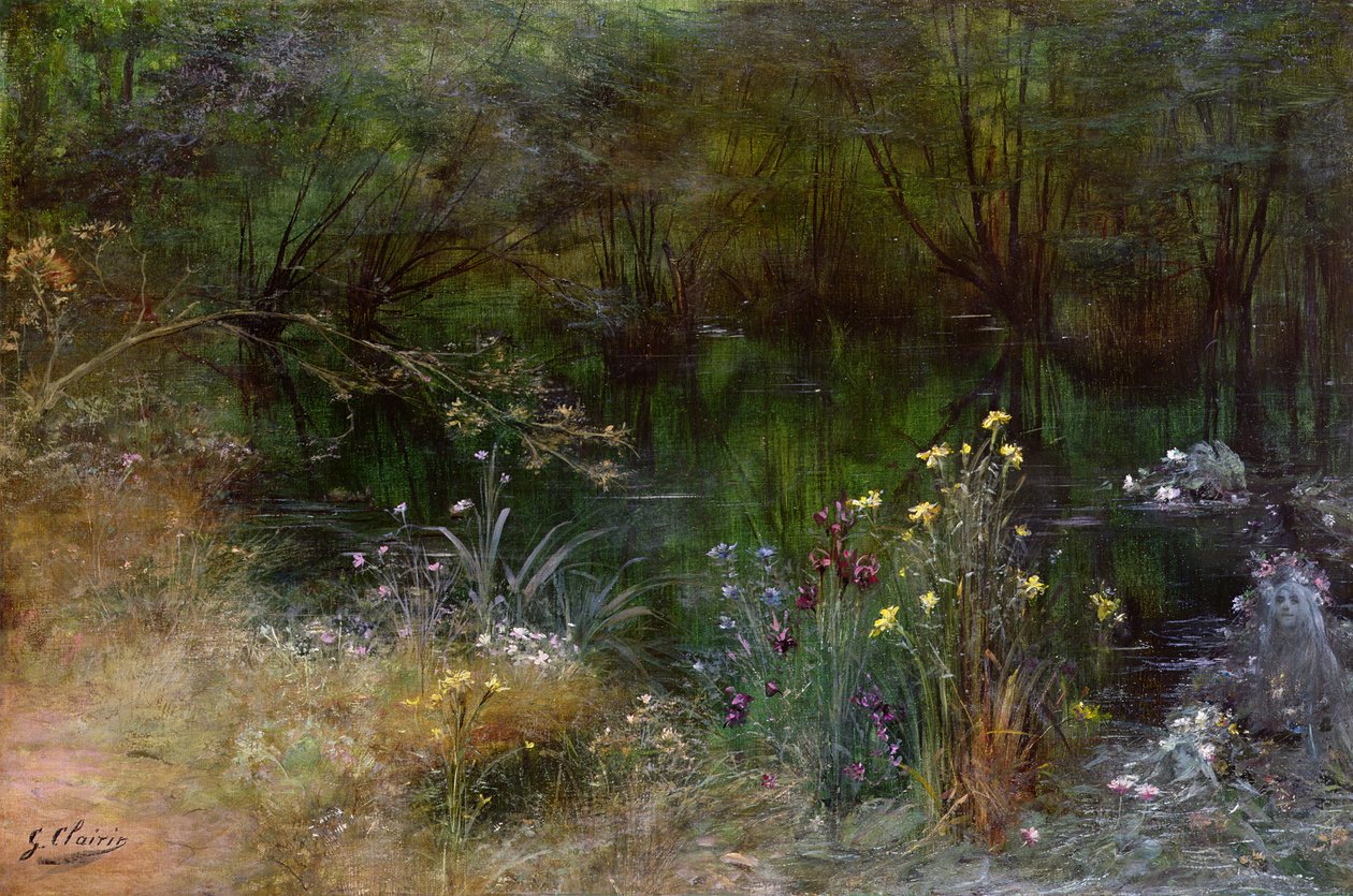 En innsjø med Naiads av Georges Clairin