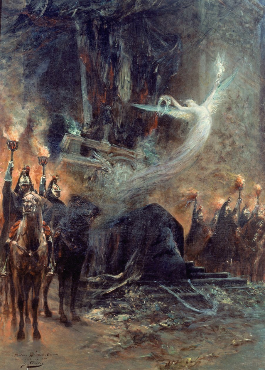 Begravelse av Victor Hugo: våken under triumfbuen, 1885. av Georges Clairin