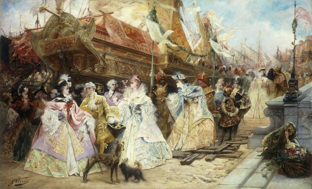Det kongelige følge av Georges Clairin