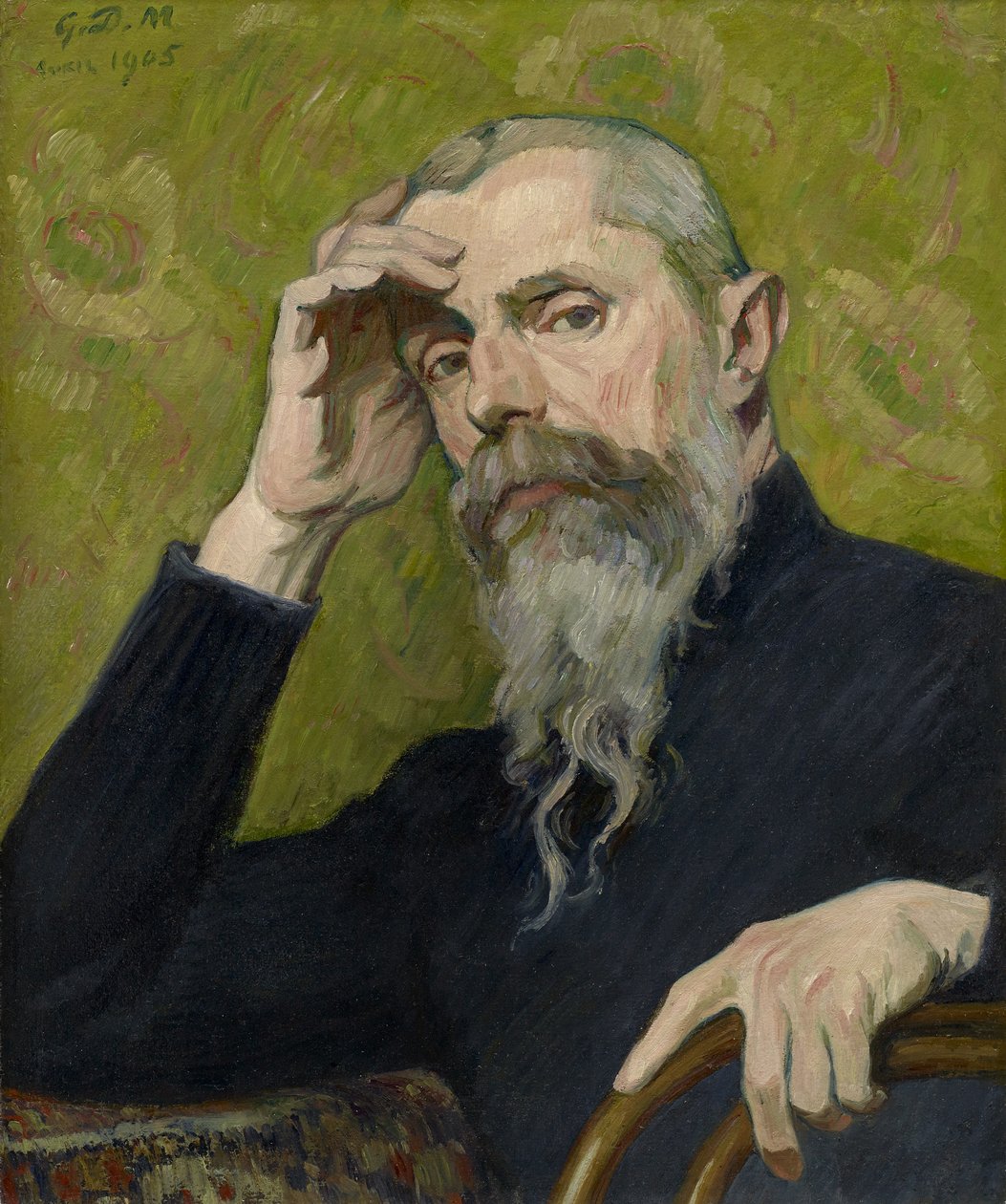 Selvportrett, 1905 (olje på papir, lagt ned på lerret) av George Daniel de Monfreid