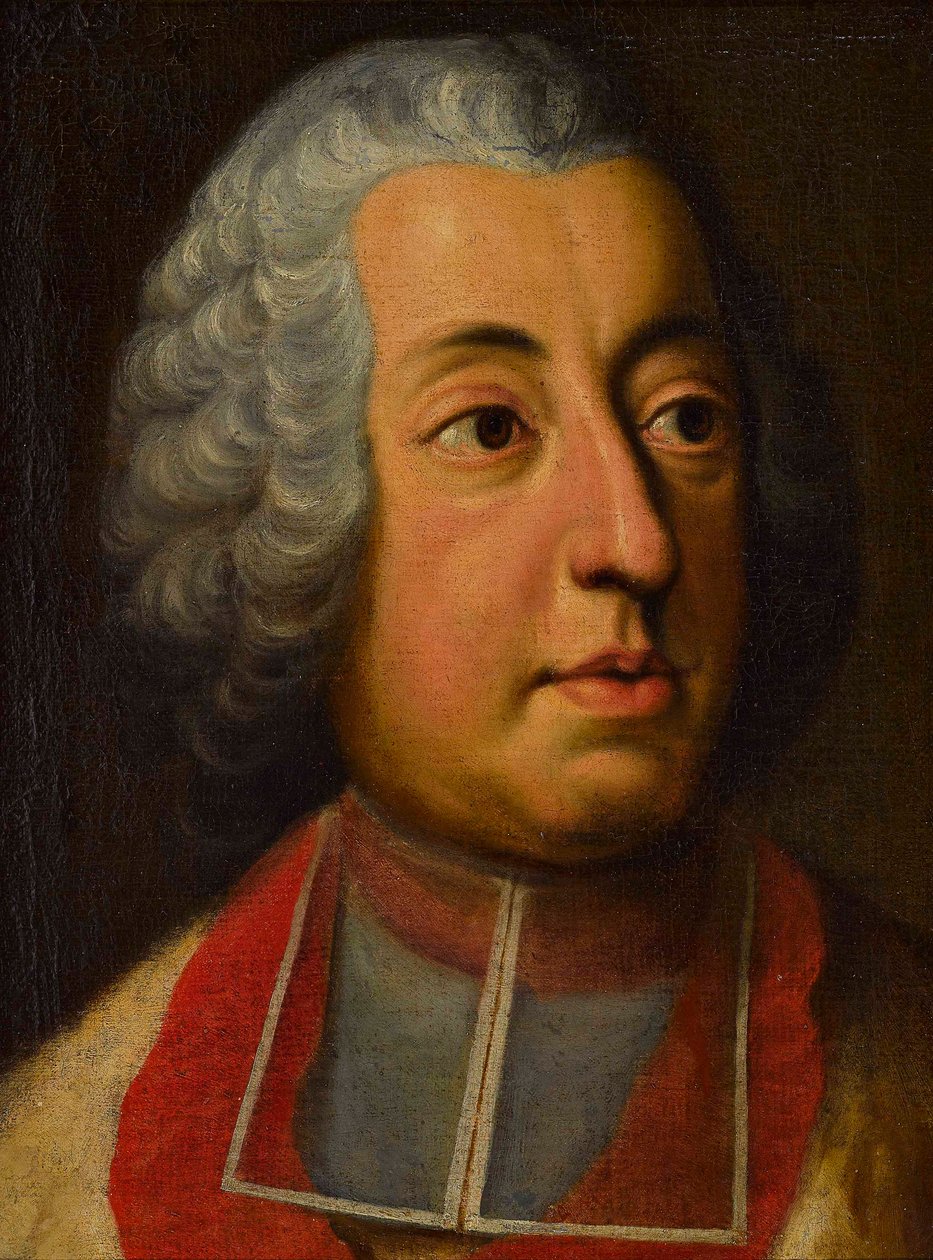 Kardinal Johann Theodor av Bayern (1703-1763) - George Desmarees (1697-1776). Olje på lerret Dimensjon : 44x33 cm Privat samling av Georges Desmarées