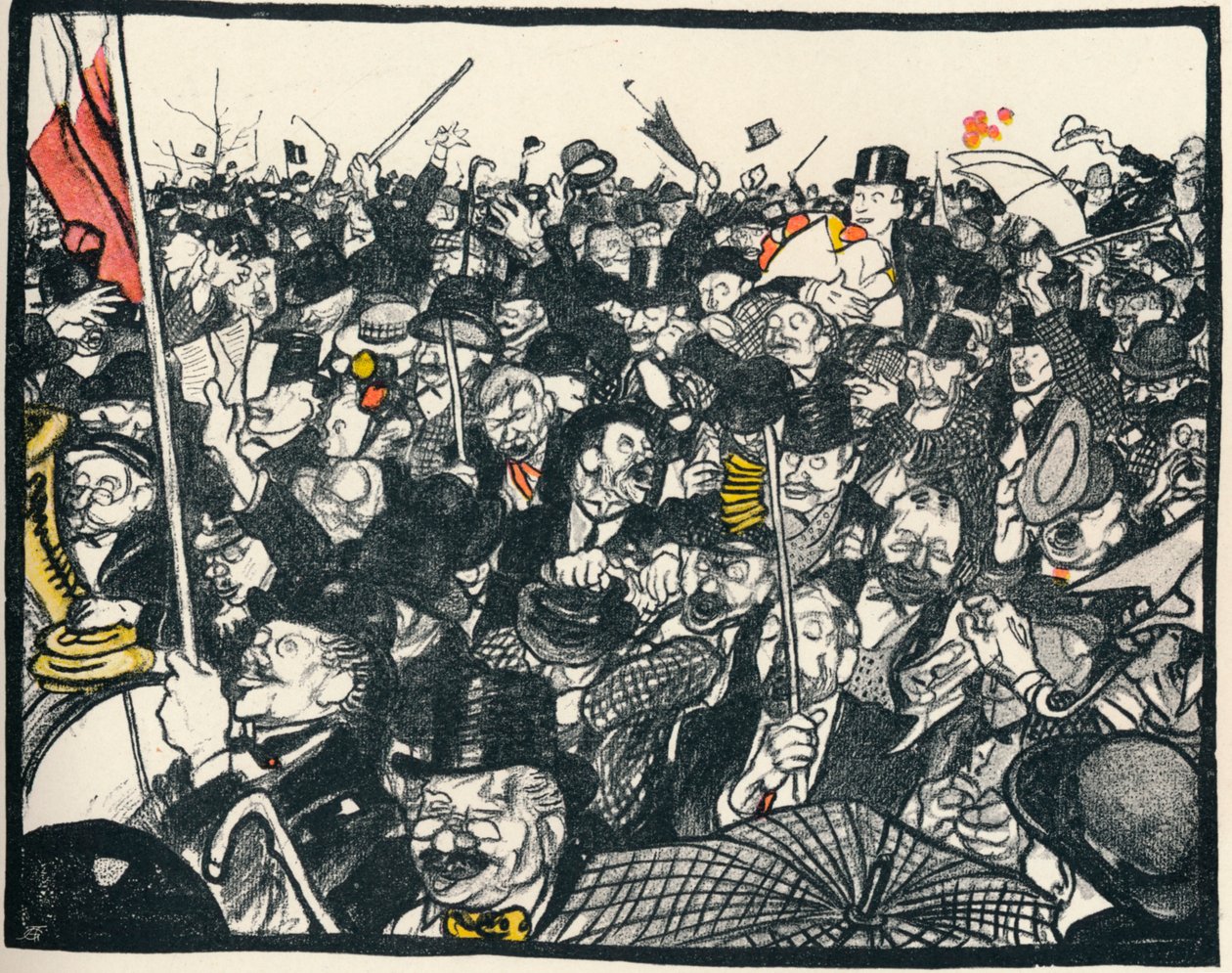 Triumphanten ved valgene, c1911 av Georges Dupuis