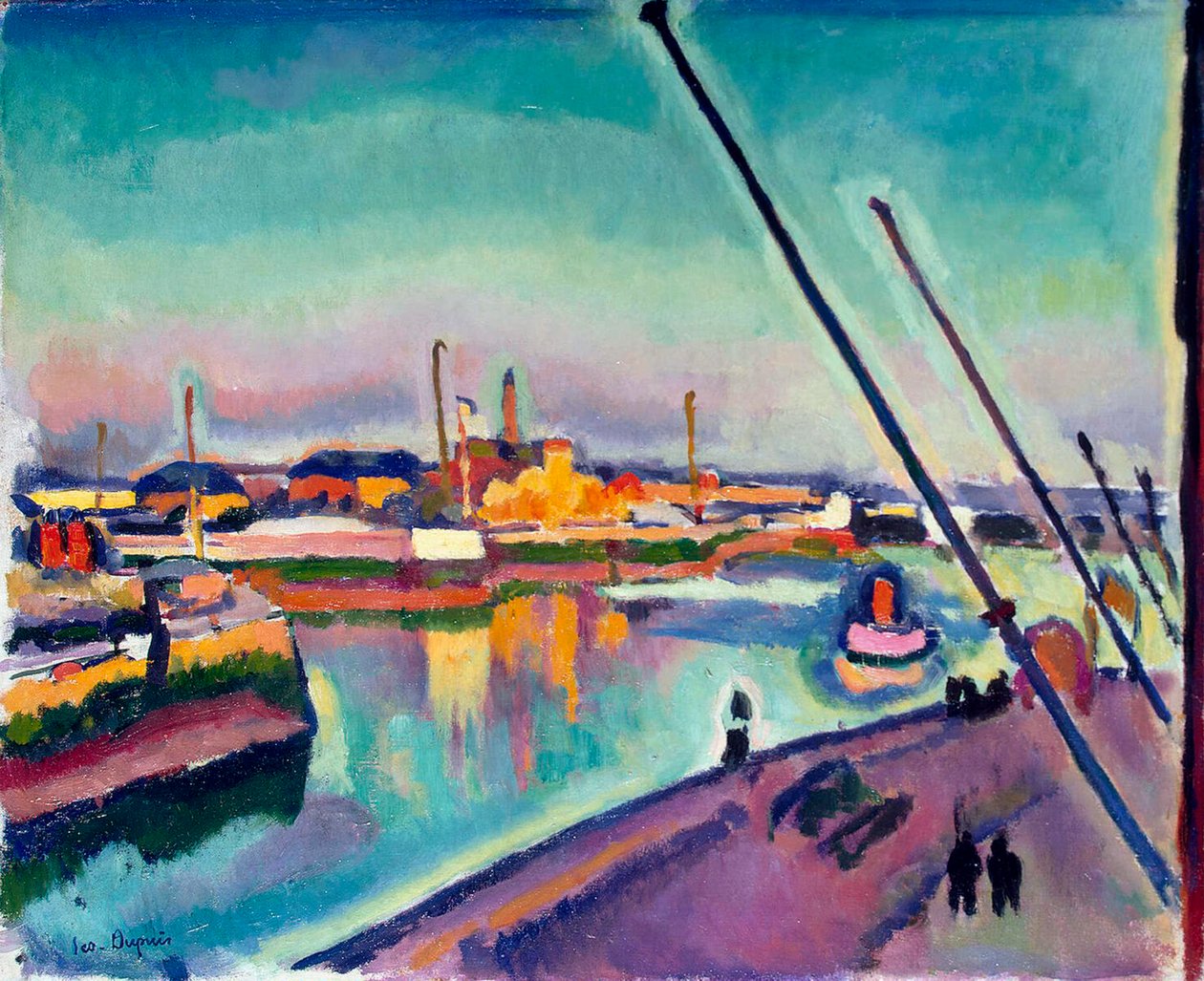 Notre-Dame Embankment, Le Havre', 1908. av Georges Dupuis