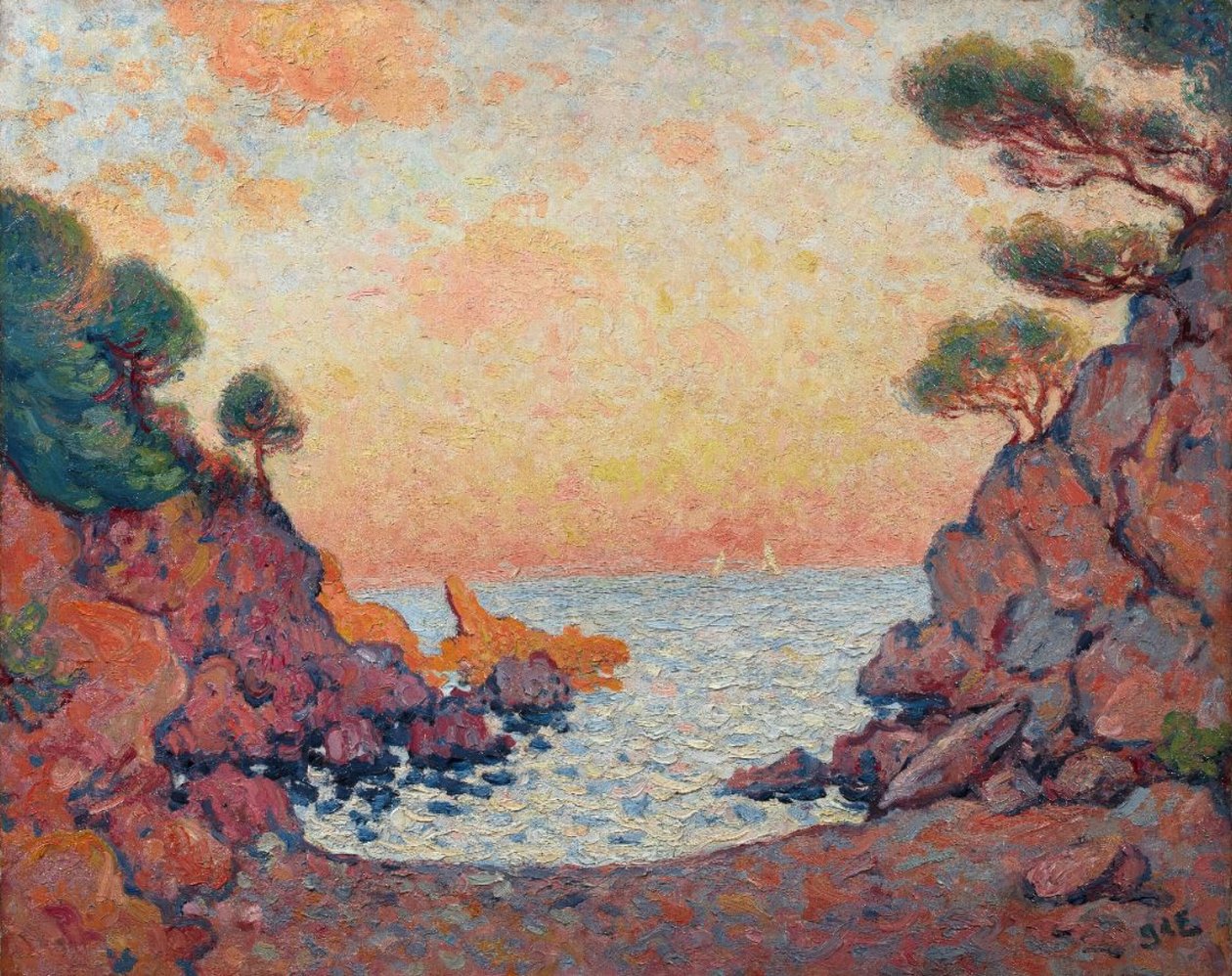 Le Lavandou-bukten, 1899. av Georges Espagnat de