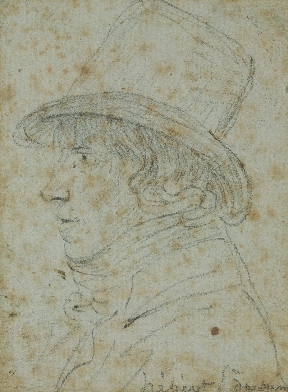 Jacques Hebert (1757-94) (blyant på papir) av Georges Francois Gabriel