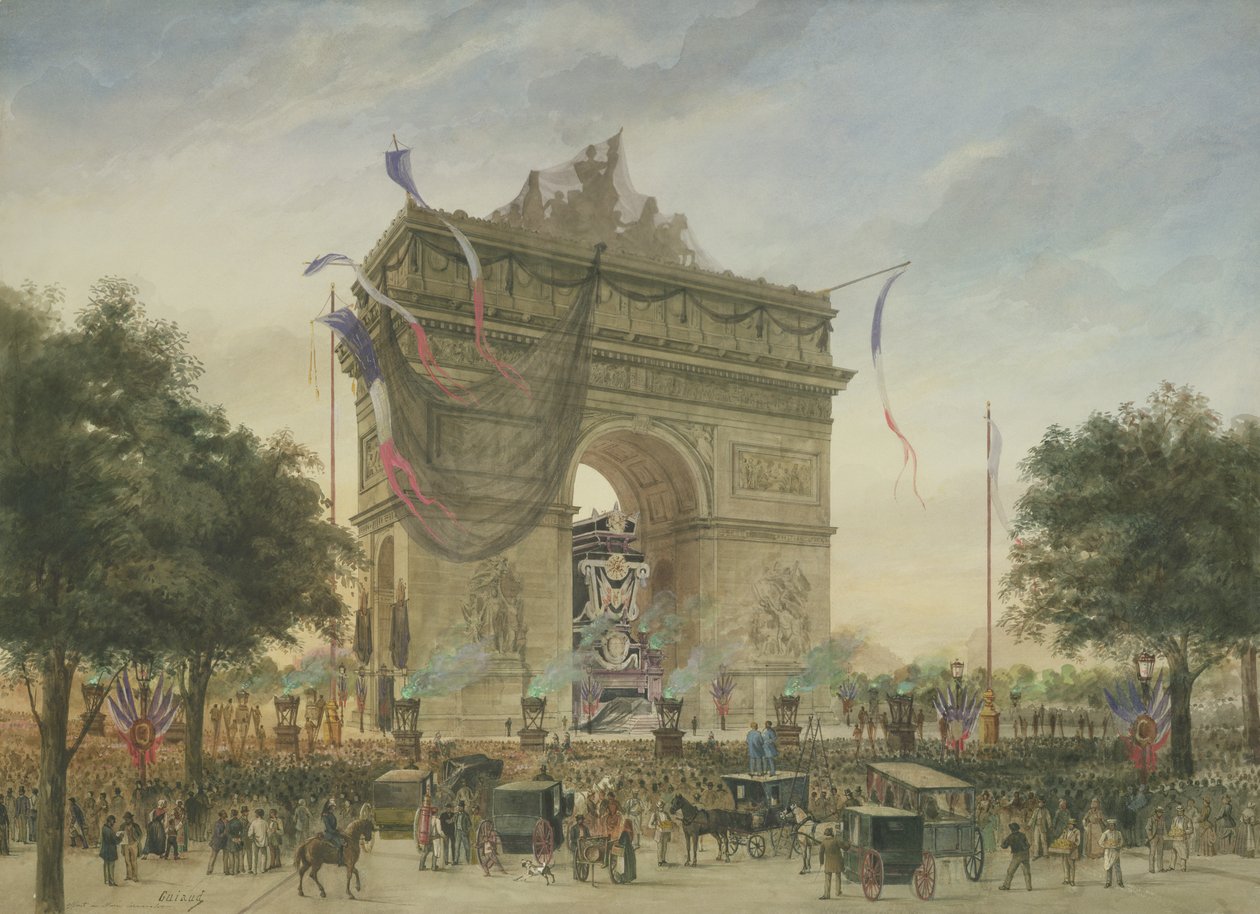 Begravelsen til Victor Hugo (1802-85) 1885 av Georges Francois Guiaud