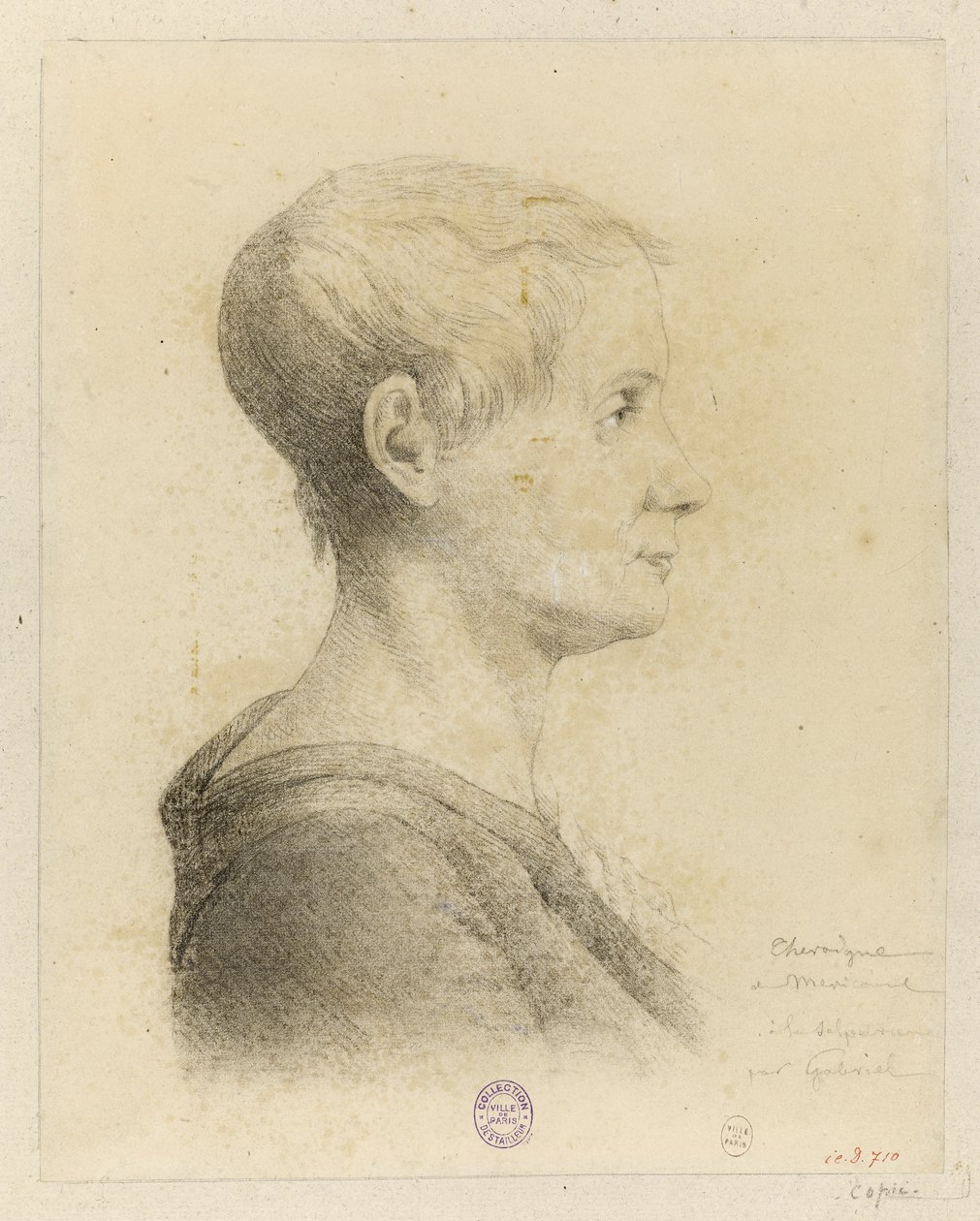 Portrett av Anne-Josèphe Théroigne de Méricourt 1762-1817, 1816. av Georges François Marie Gabriel