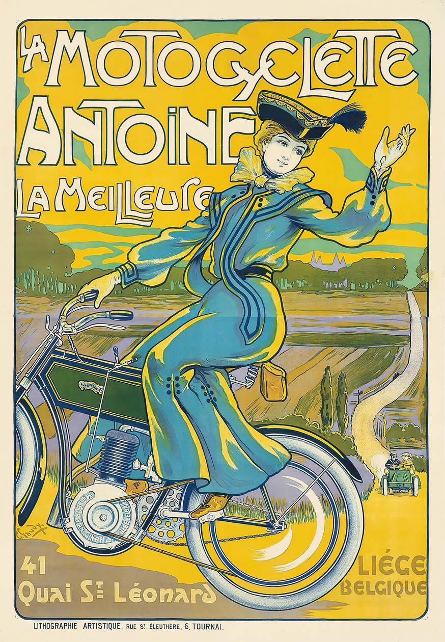Antoine motorsykkel. av Georges Gaudy