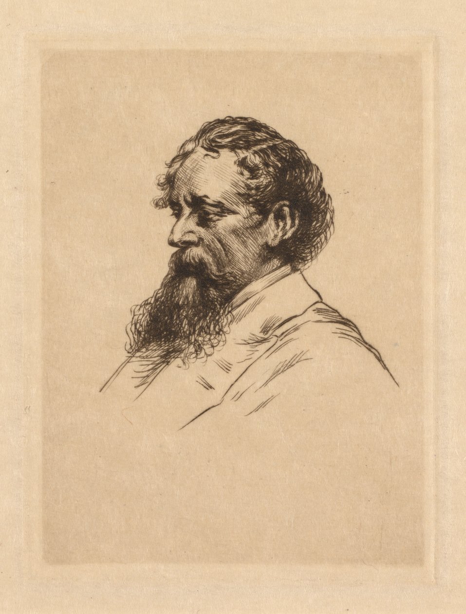 Portrett av Charles Dickens av Georges Gorvel