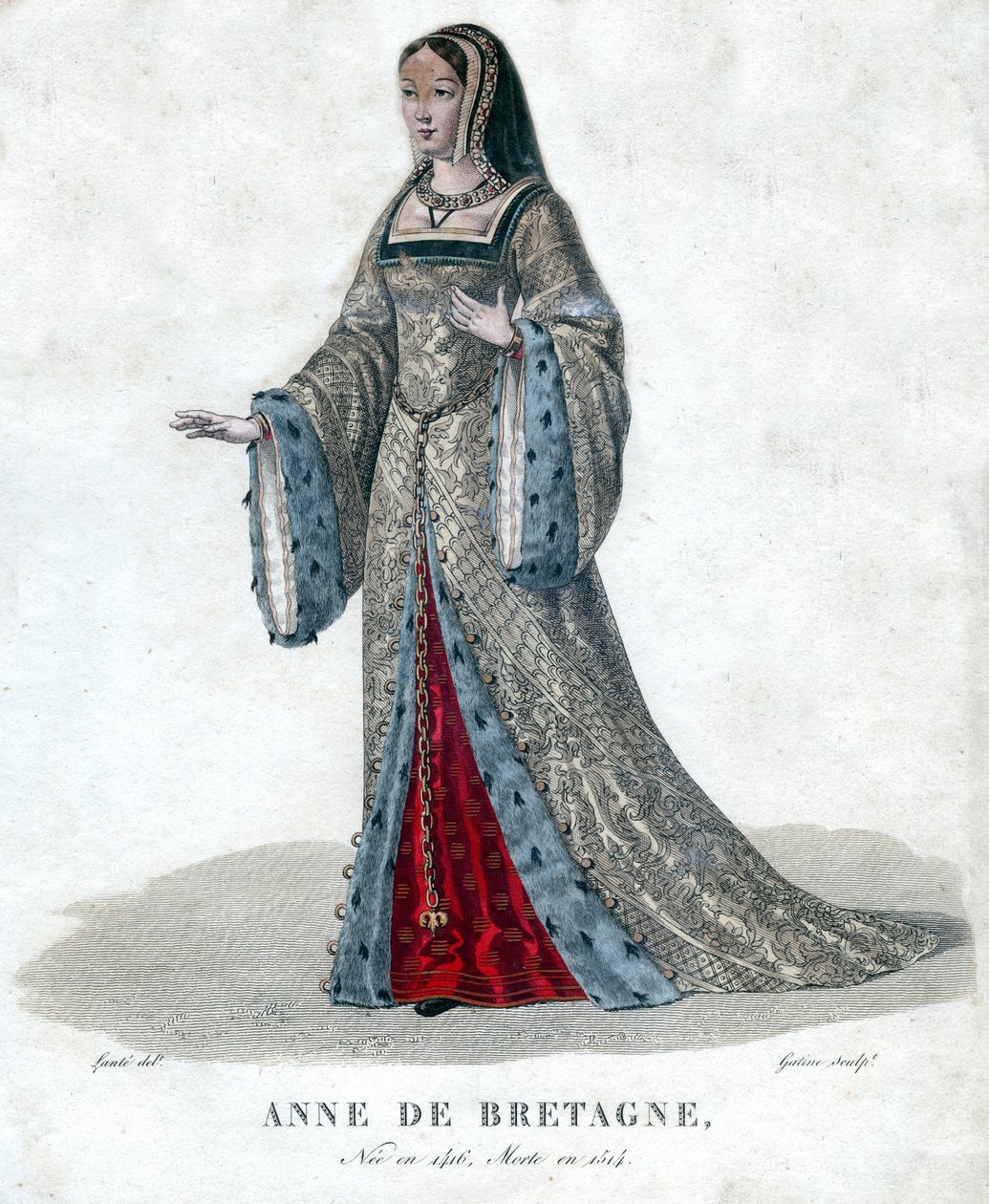 Anne de Bretagne, tidlig på 1800-tallet. av Georges Jacques Gatine