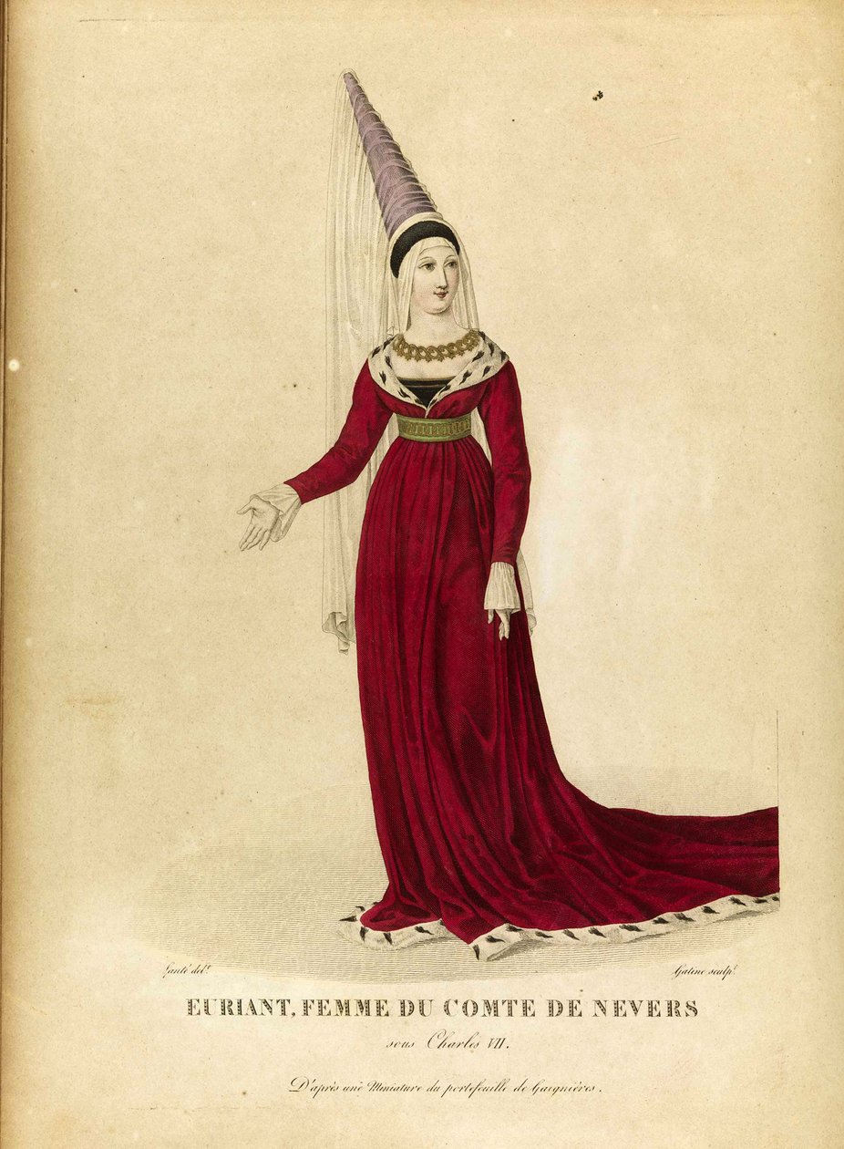 Euryanthe - Gatine, Georges Jacques (1773-1831) - Sent på 1700-tallet. - Etsning, akvarell - Privat samling av Georges Jacques Gatine
