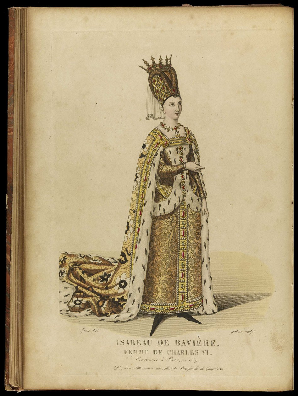 Isabeau av Bayern, dronning av Frankrike, sent på 1700-tallet. av Georges Jacques Gatine