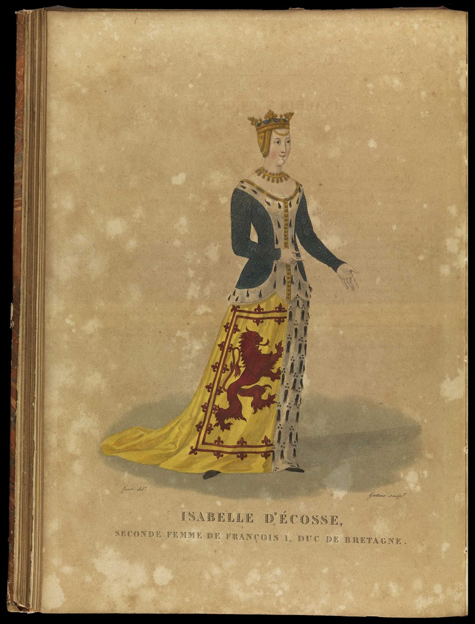 Isabella av Skottland, hertuginne av Bretagne, slutten av 1700-tallet. av Georges Jacques Gatine