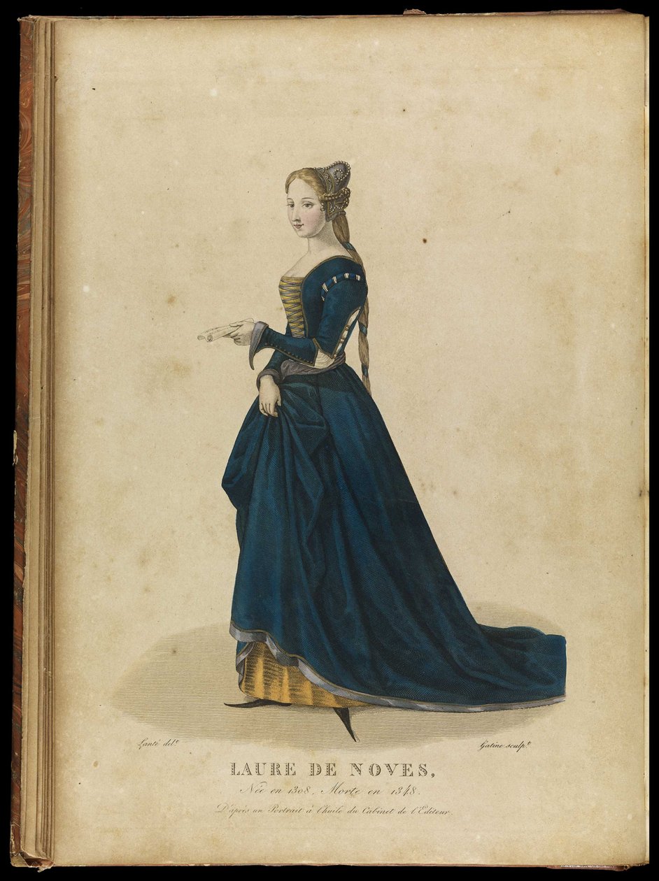 Laura de Noves 1310-1348, slutten av 1700-tallet. av Georges Jacques Gatine