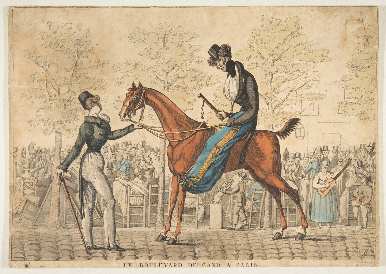 Boulevard de Gand i Paris, 1800-tallet. av Georges Jacques Gatine