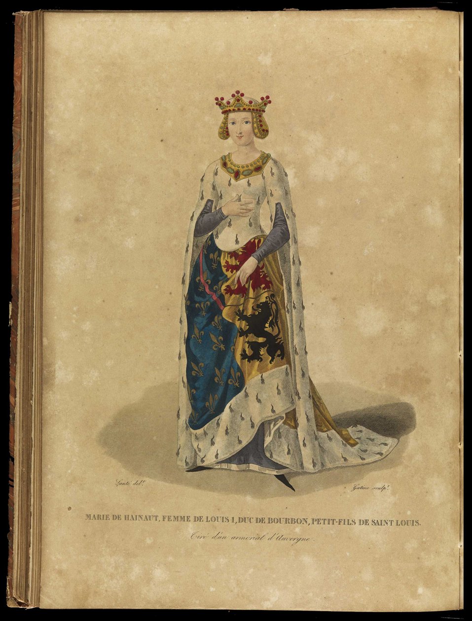 Maria av Avesnes 1280-1354, slutten av 1700-tallet. av Georges Jacques Gatine