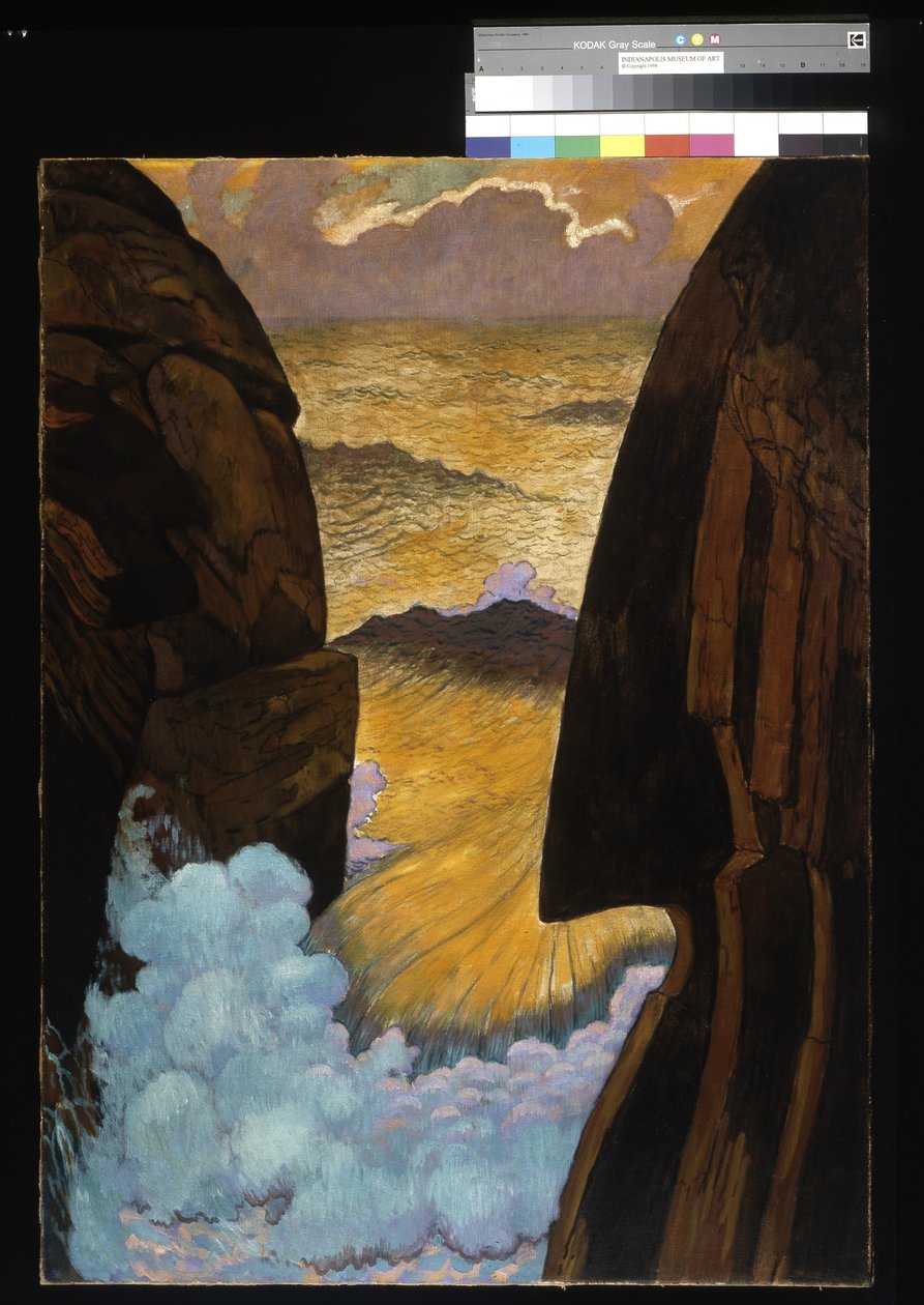 Vorhor, The Green Wave (eggtempera på lerret) av Georges Lacombe