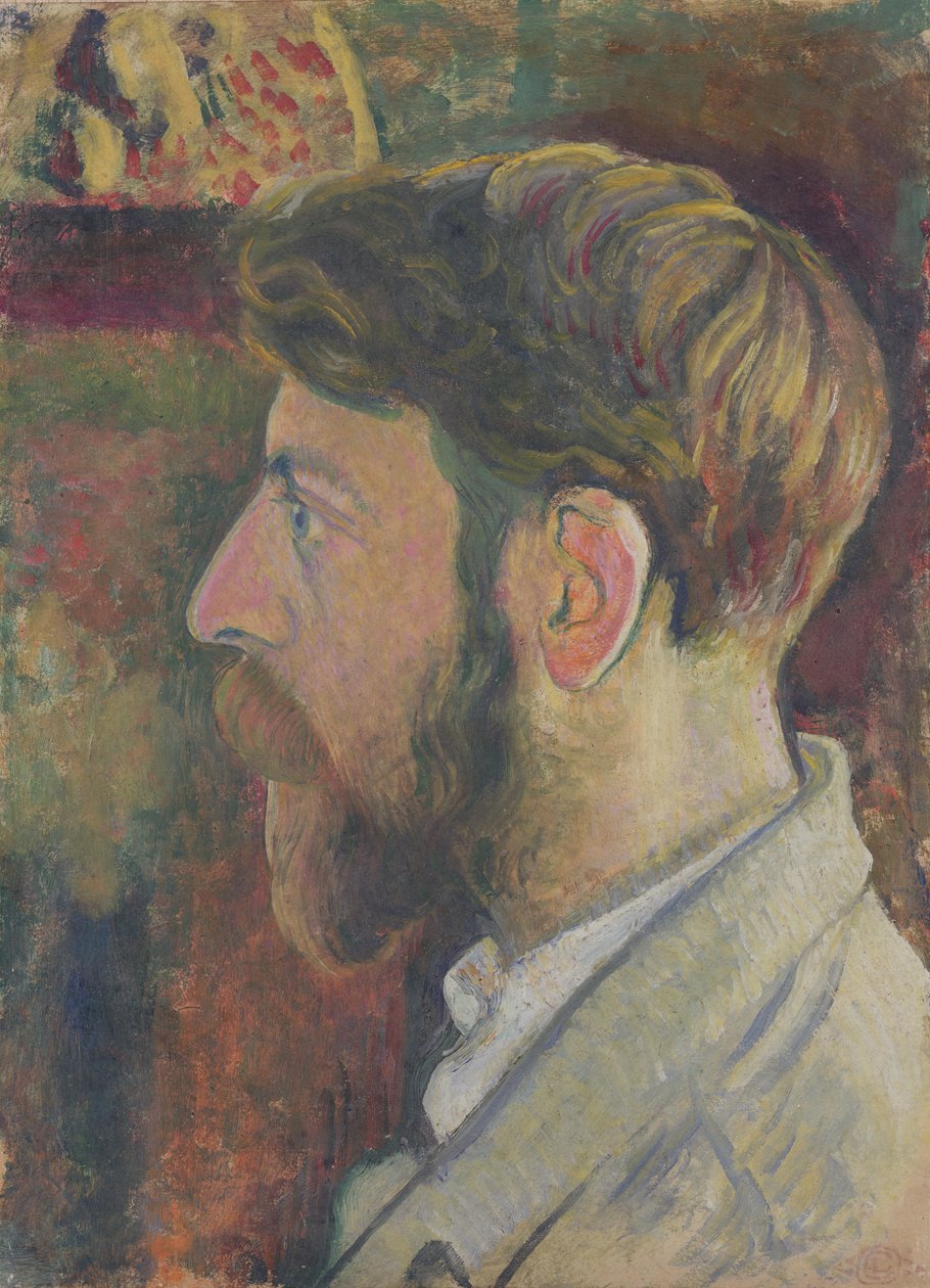 Selvportrett i profil, ca. 1900-05 av Georges Lemmen