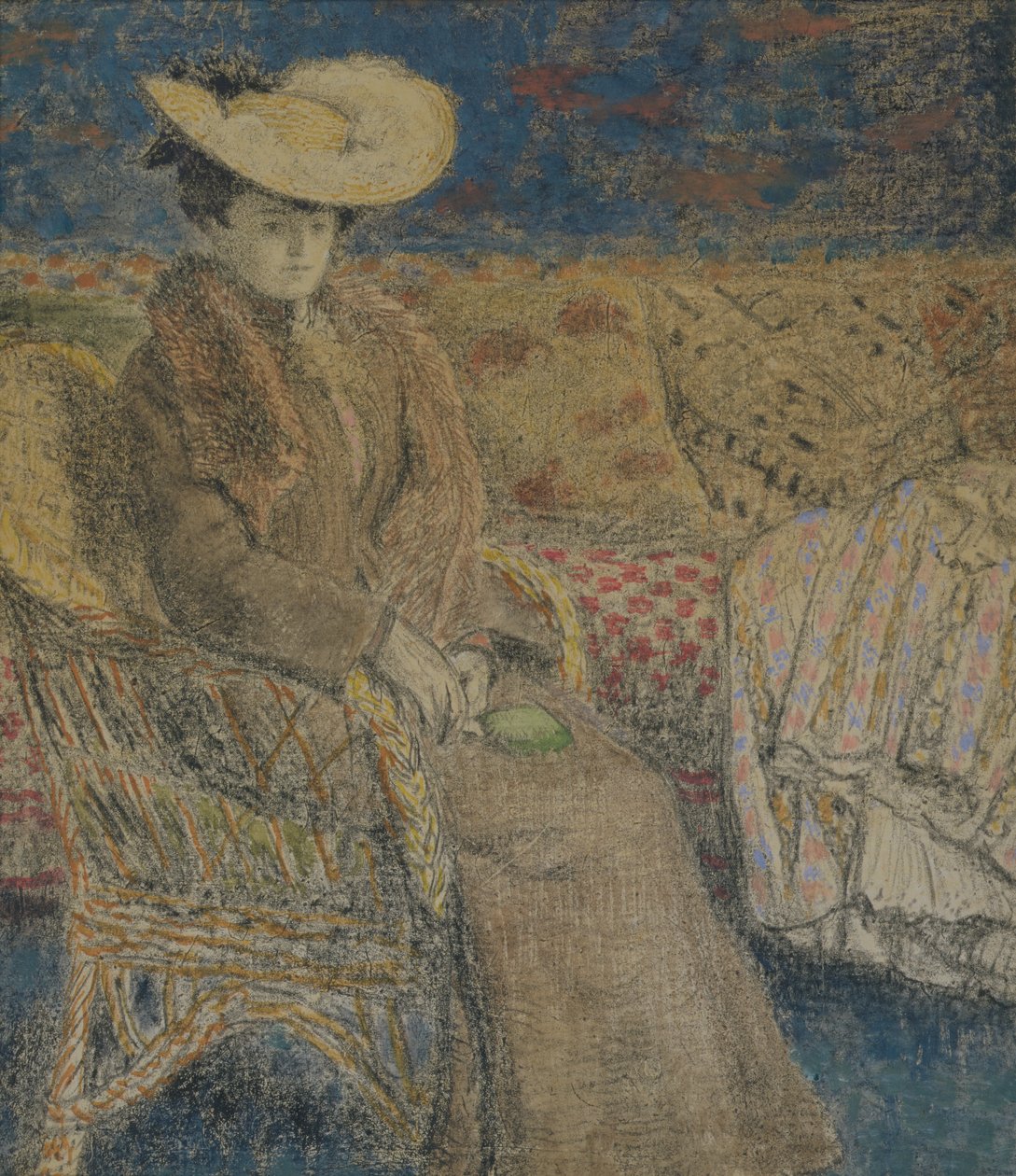 Sittende kvinne, ca. 1900-06 av Georges Lemmen