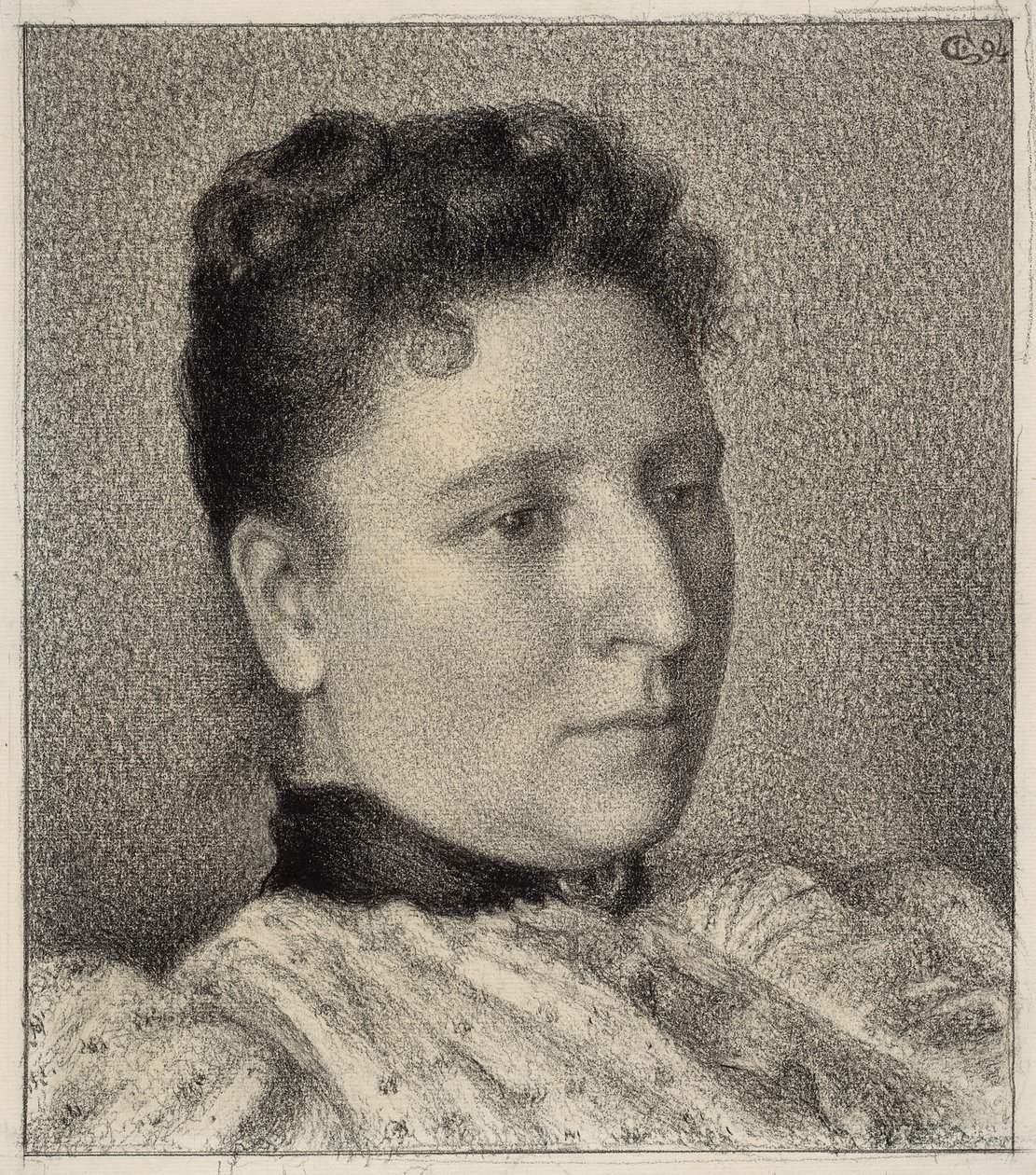 Portrait of Anna Boch av Georges Lemmen