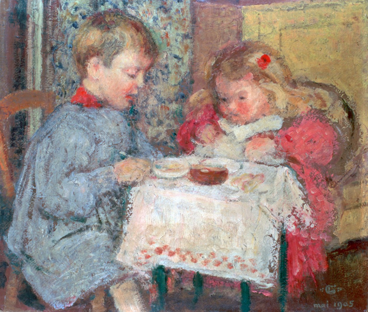The Dolls Dinner Party, 1905 av Georges Lemmen