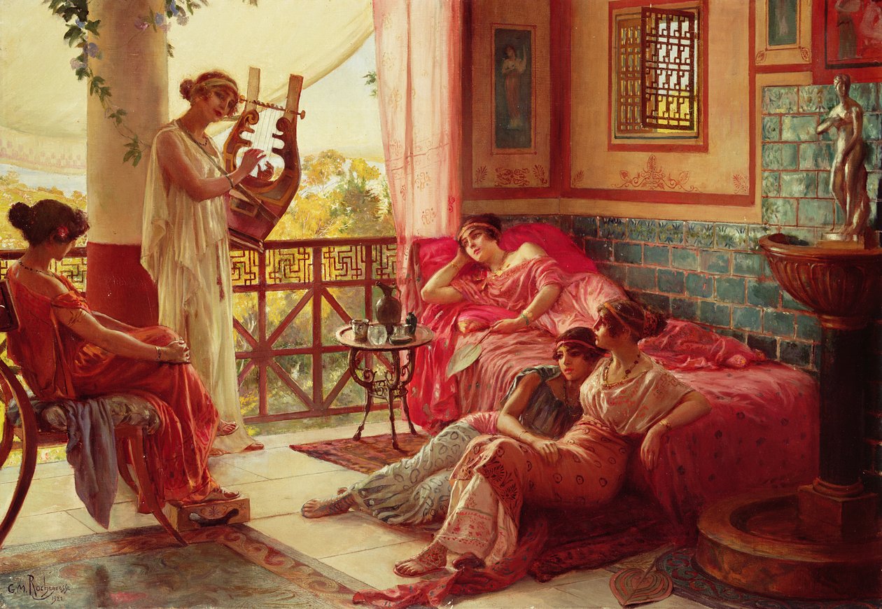 Lyrespilleren av Georges Marie Rochegrosse