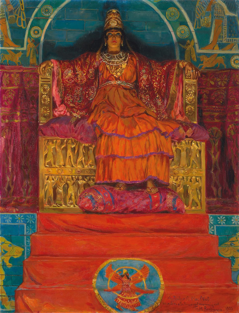 Dronningen av Assyria, 1932 av Georges Marie Rochegrosse