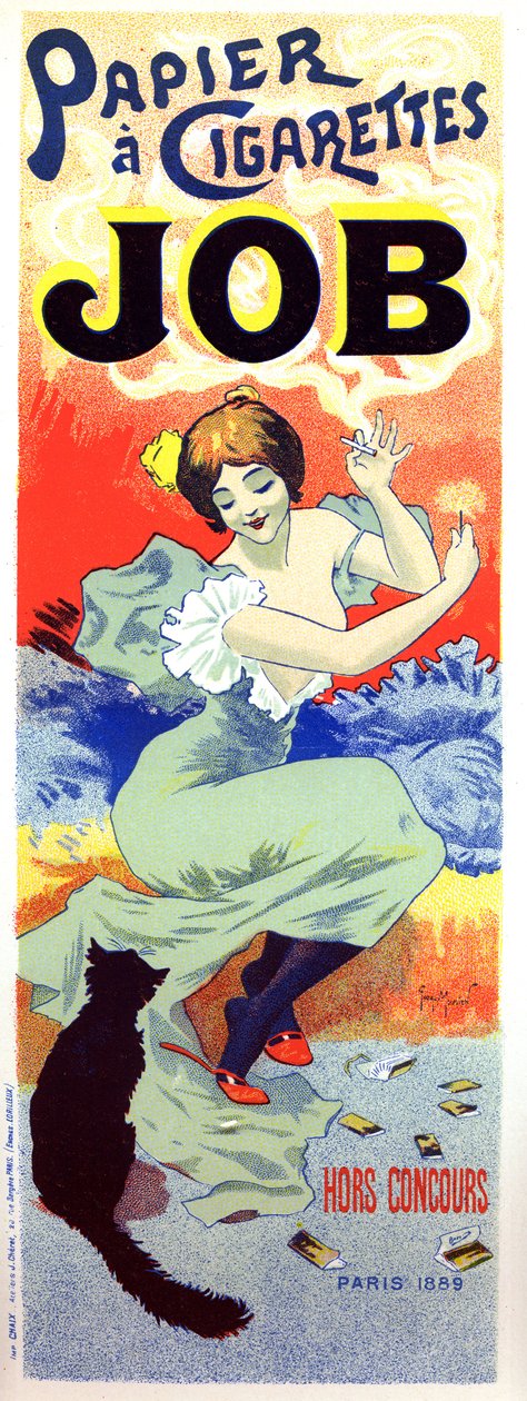 Job sigarett papir. Plakat av Georges Meunier av Georges Meunier