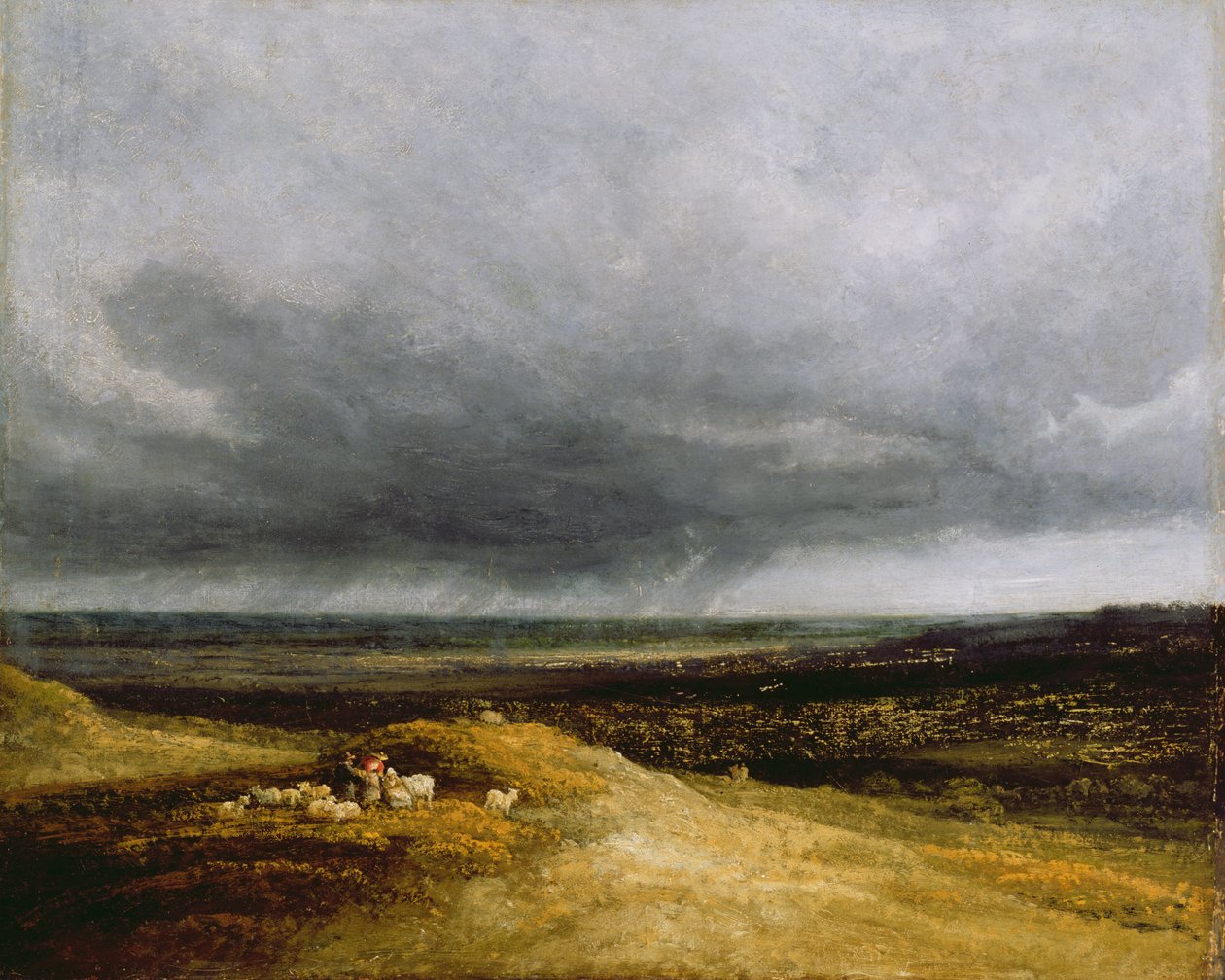 Approaching Storm, ca. 1820-25 (olje på lerret) av Georges Michel