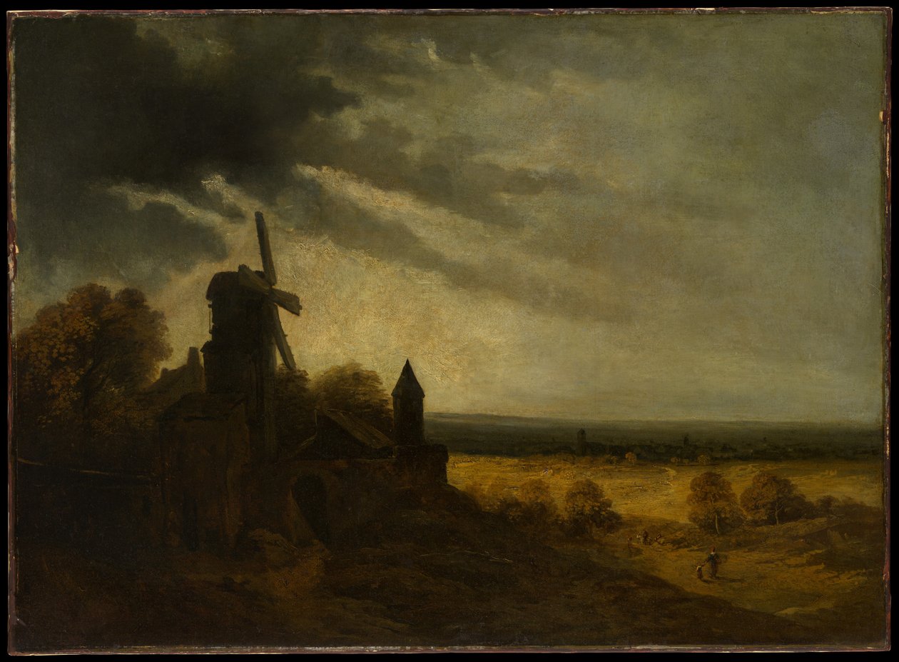 Møllen i Montmartre av Georges Michel